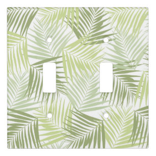 Tropical Retro #1 #palms #decor #art Light Switch Cover