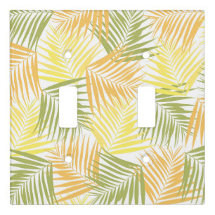 Tropical Retro #2 #palms #decor #art Light Switch Cover