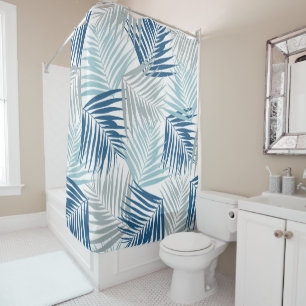 Tropical Retro #4 (Coastal Vibes) #palms #decor Shower Curtain