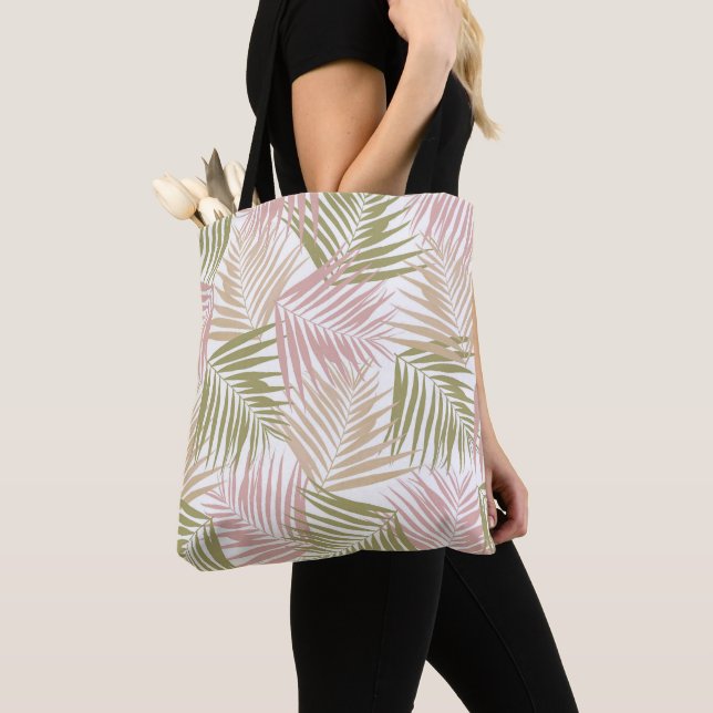 Tropical Retro #8 (Beachy Vibes) #palms #decor Tote Bag (Close Up)