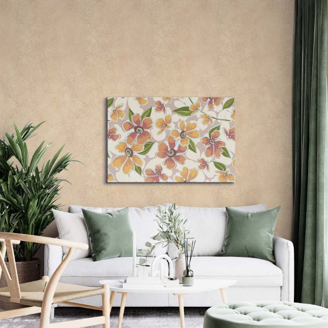 Tropical Retro Botanicals Canvas Print (Creator Uploaded)