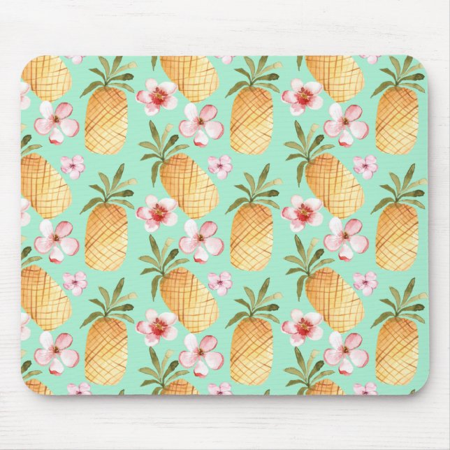 Tropical retro design mouse pad (Front)