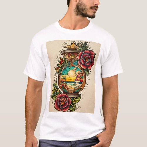 Tropical Rhythms A Sailor Jerry  Ed Hardy Fusion T_Shirt