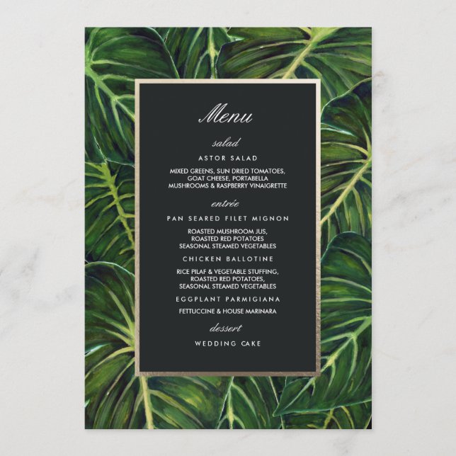 Tropical Romance / Menu (Front)