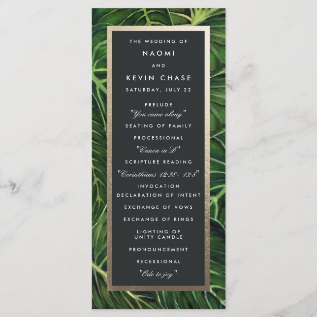 Tropical Romance / Program (Front)