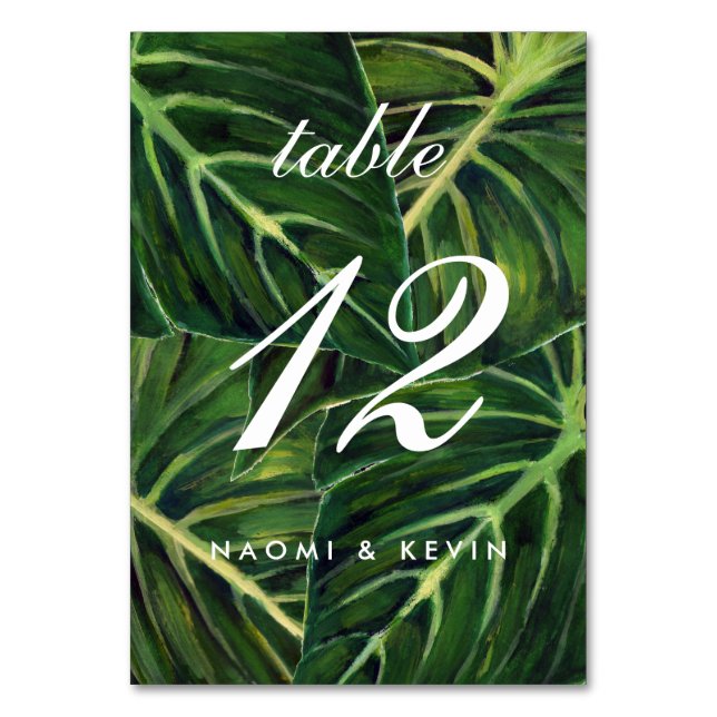 Tropical Romance / Table No. Table Number (Front)