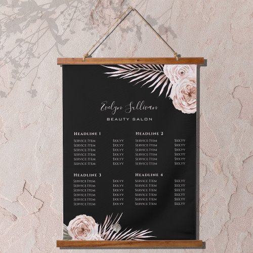 Tropical roses price list hanging tapestry