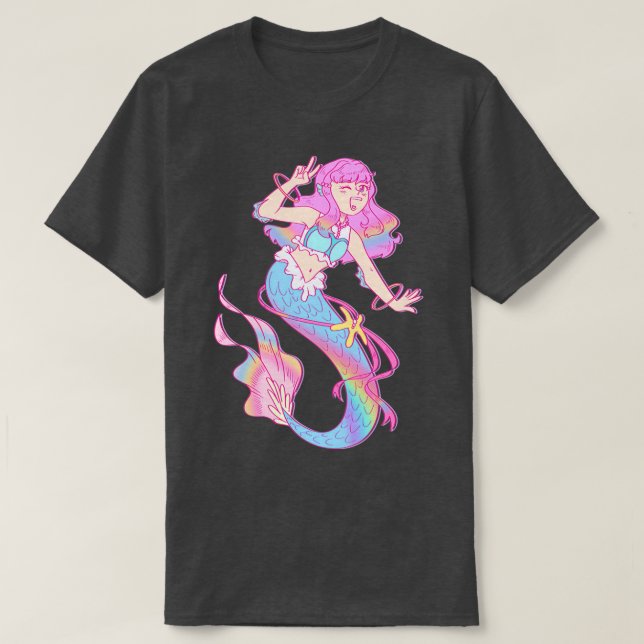 Tropical Rouge Precure Mermaid Laura T-Shirt (Design Front)