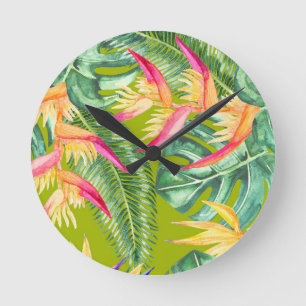 Tropical Round Clock