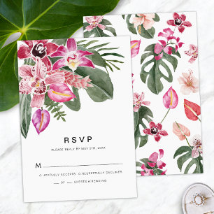 Tropical RSVP Card