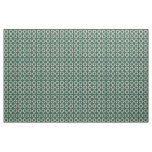 Tropical Sacramento Green and Silver Circle Patter Fabric
