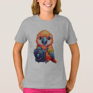 Tropical Safari Parrot Macaw Photographer T-Shirt