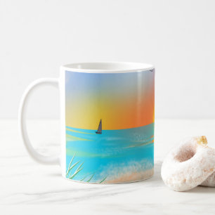 Tropical Sailboat Mug