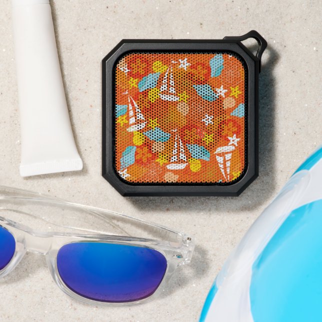 Tropical Sailboat Pattern Bluetooth Speaker (Insitu(Beach))
