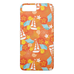 Tropical Sailboat Pattern iPhone 8 Plus/7 Plus Case