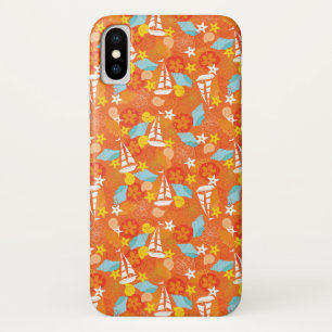 Tropical Sailboat Pattern iPhone X Case