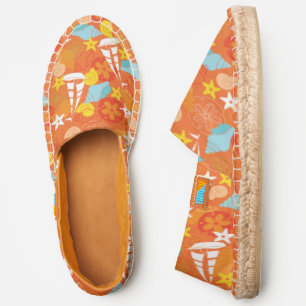 Tropical Sailboat Pattern Espadrilles