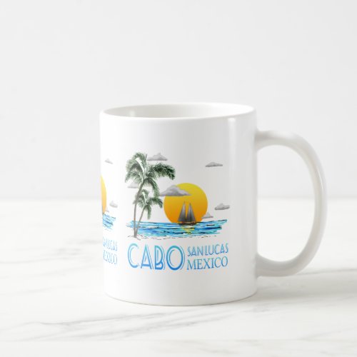 Tropical Sailing Cabo San Lucas Mexico Coffee Mug