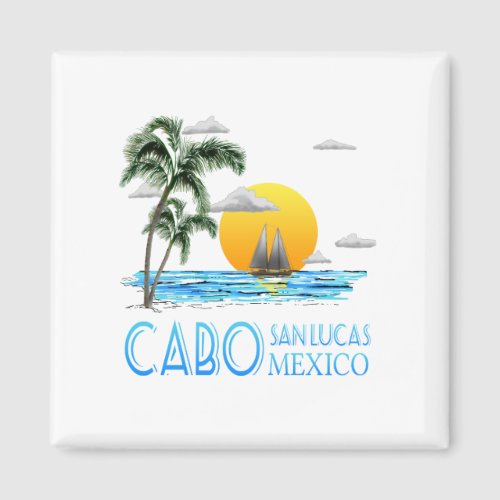 Tropical Sailing Cabo San Lucas Mexico Magnet