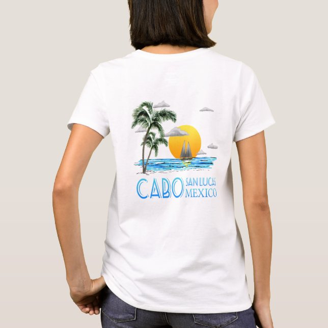 Tropical Sailing Cabo San Lucas Mexico T-Shirt (Back)