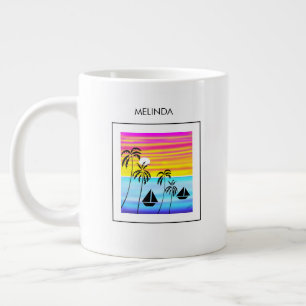 Tropical Sailing Giant Coffee Mug