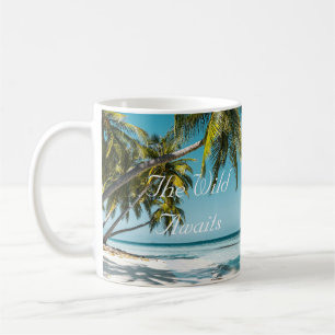 Tropical sand beach ocean personalized adventure coffee mug