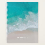 tropical sand beach ocean the adventure begins planner<br><div class="desc">Tropical sand beach ocean personalized the adventure begins design.</div>