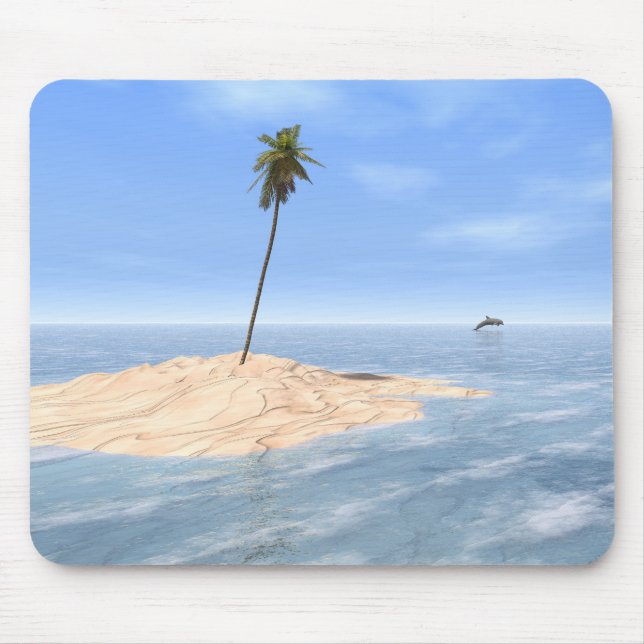 "Tropical Sandbar" Mousepad (Front)