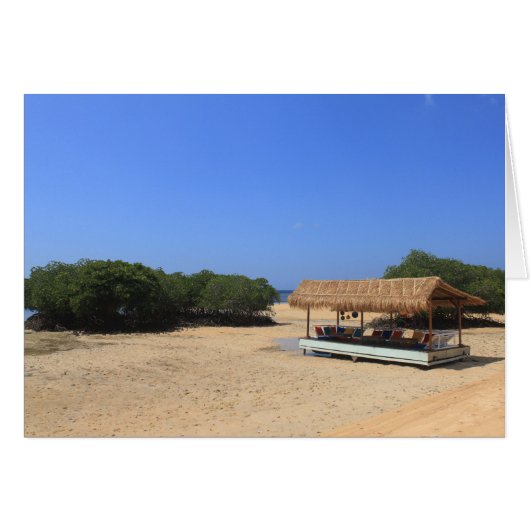 Tropical sandy beach cards (Front Horizontal)