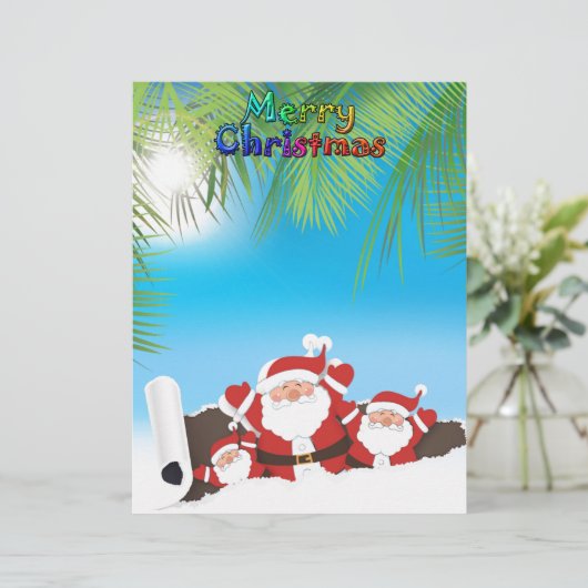 tropical Santa (Standing Front)