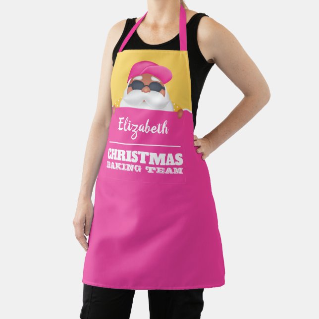 Tropical Santa Personalized Custom Apron (Insitu)
