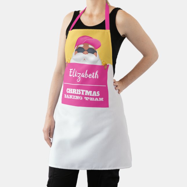 Tropical Santa Personalized Custom Apron (Insitu)
