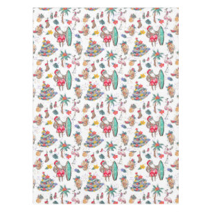 Tropical Santa Tablecloth