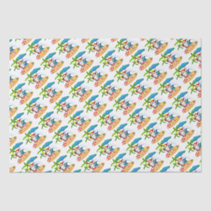 Tropical Santa Tissue Paper