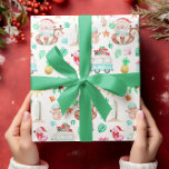 Tropical Santa Wrapping Paper<br><div class="desc">Adorable Santa wrapping paper for those who are celebrating the holidays somewhere tropical!</div>