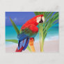Tropical Scarlet Macaw Postcard