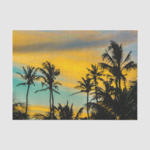 Tropical Scene at Sunset Time Tissue Paper