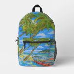 Tropical scene backpack 