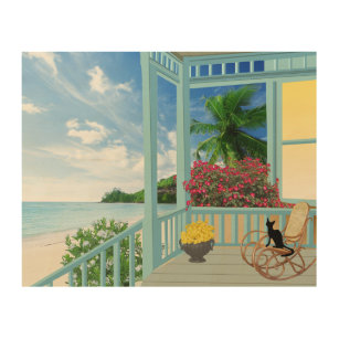 Palm Tree Wood Wall Art Zazzle