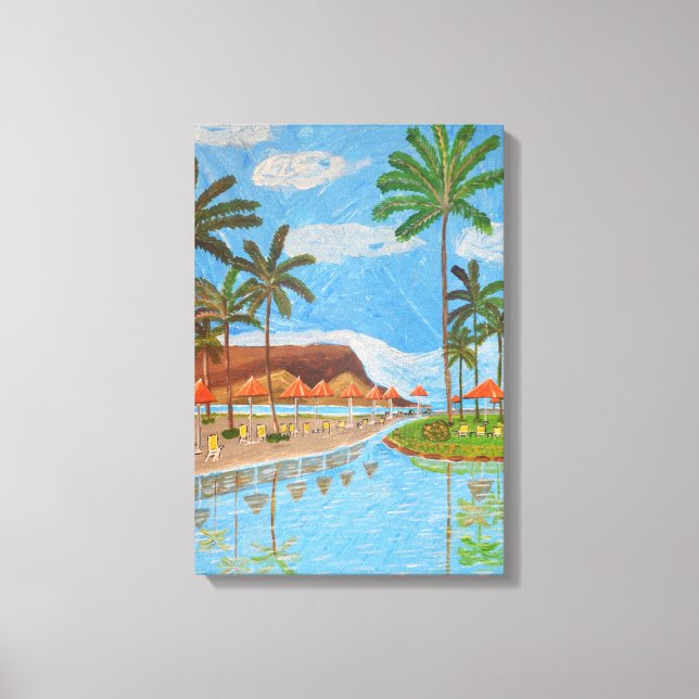 Tropical Scene canvas art  (Front)