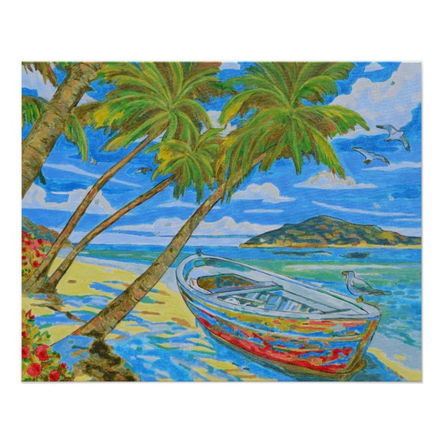 Tropical Scene  Poster (Front)