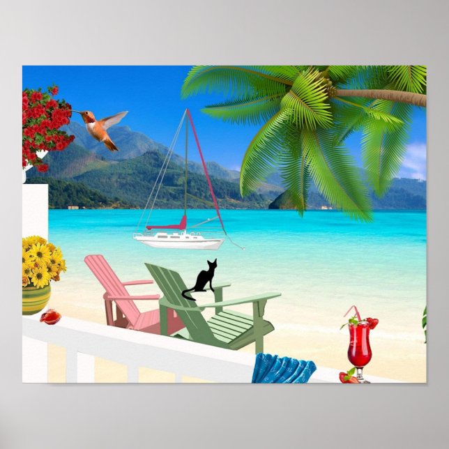 Tropical Scene Poster (Front)