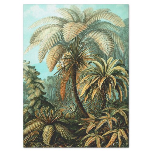 Tropical Scenery with Palm Tree Tissue Paper