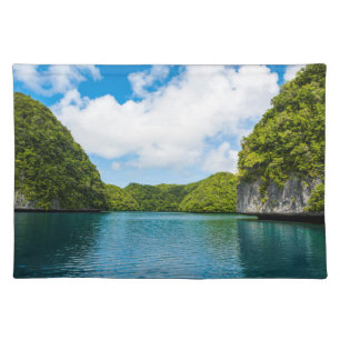 Tropical Scenic Of Rock Islands Cloth Placemat