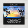 Tropical Scenic Travel Agent Expert Business Cards