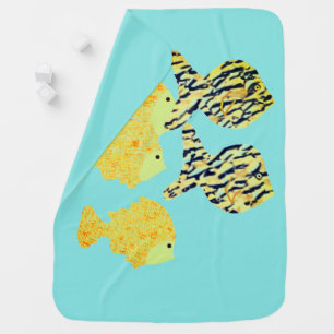 Tropical School Baby Blanket