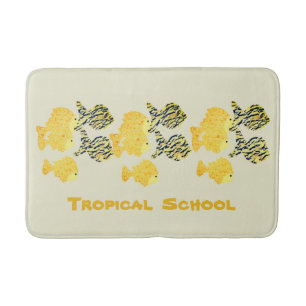 Tropical School Bath Mat