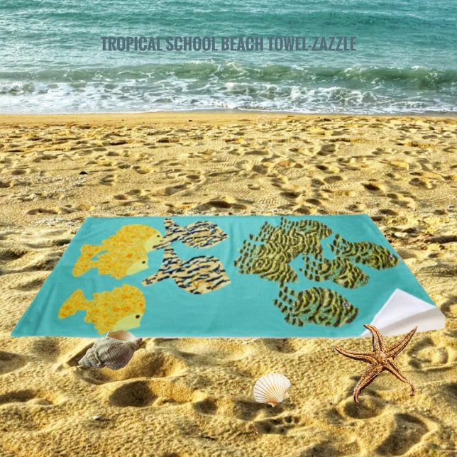 Tropical School Beach Towel (Creator Uploaded)