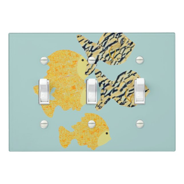 Tropical School  Light Switch Cover (In Situ)