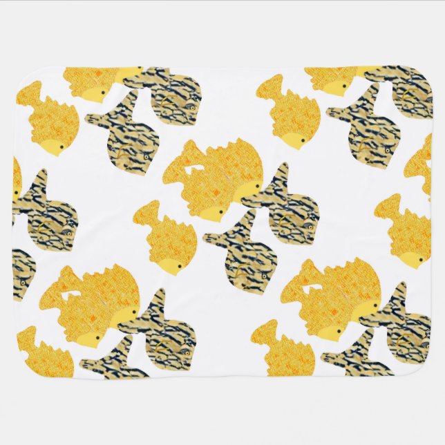 Tropical School Stroller Blanket (Horizontal)